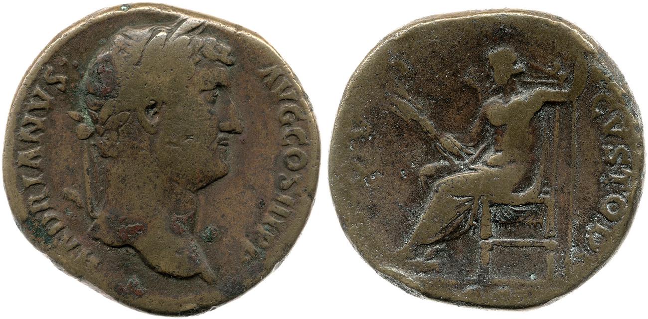 аверс RIC II, Part 3 (second edition) Hadrian 2162