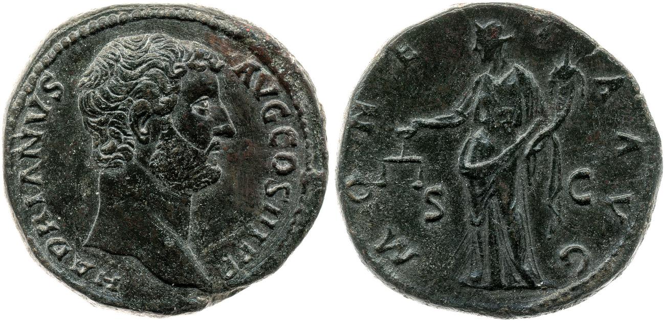 аверс RIC II, Part 3 (second edition) Hadrian 2278