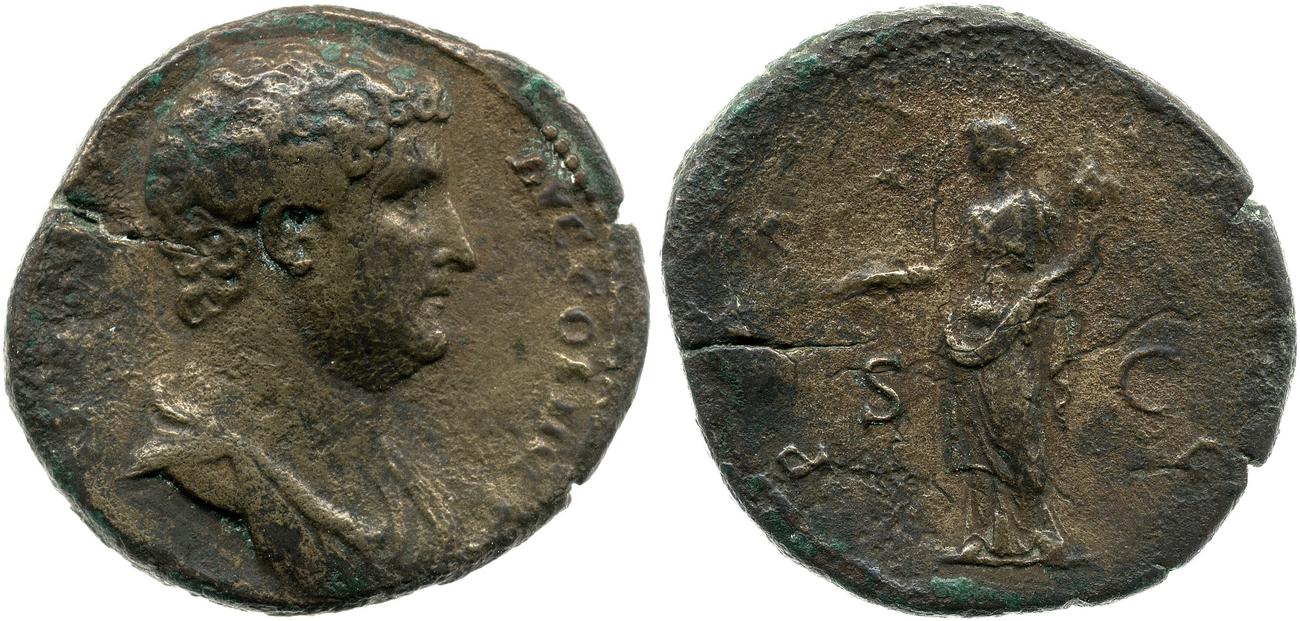 аверс RIC II, Part 3 (second edition) Hadrian 2167