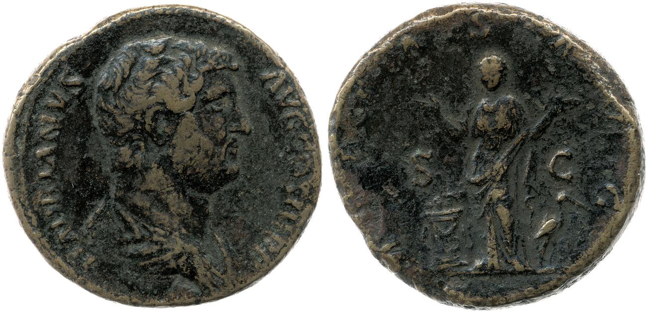 аверс RIC II, Part 3 (second edition) Hadrian 2135