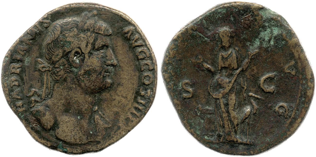 аверс RIC II, Part 3 (second edition) Hadrian 2133