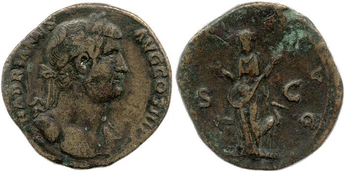 реверс RIC II, Part 3 (second edition) Hadrian 2133