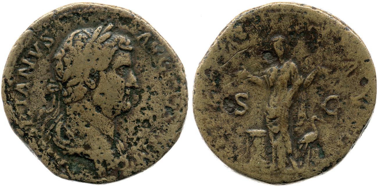RIC II, Part 3 (second edition) Hadrian 2134, аверс, bm