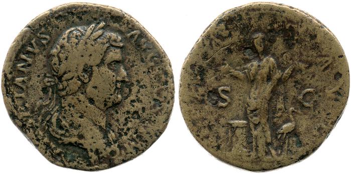 RIC II, Part 3 (second edition) Hadrian 2134, реверс, bm