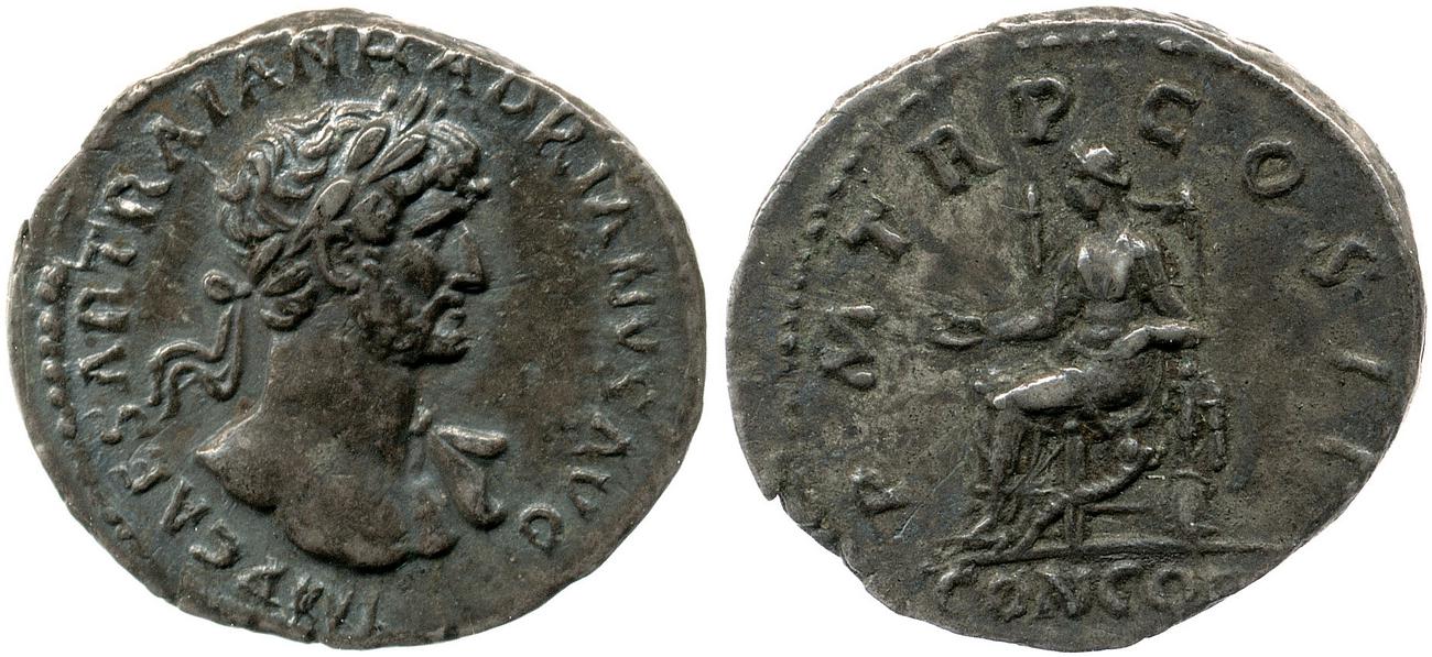 RIC II, Part 3 (second edition) Hadrian 108, аверс, bm