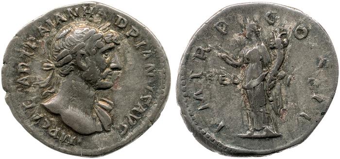 RIC II, Part 3 (second edition) Hadrian 134, реверс, bm