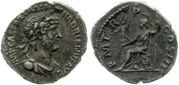 RIC II, Part 3 (second edition) Hadrian 544, реверс, bm