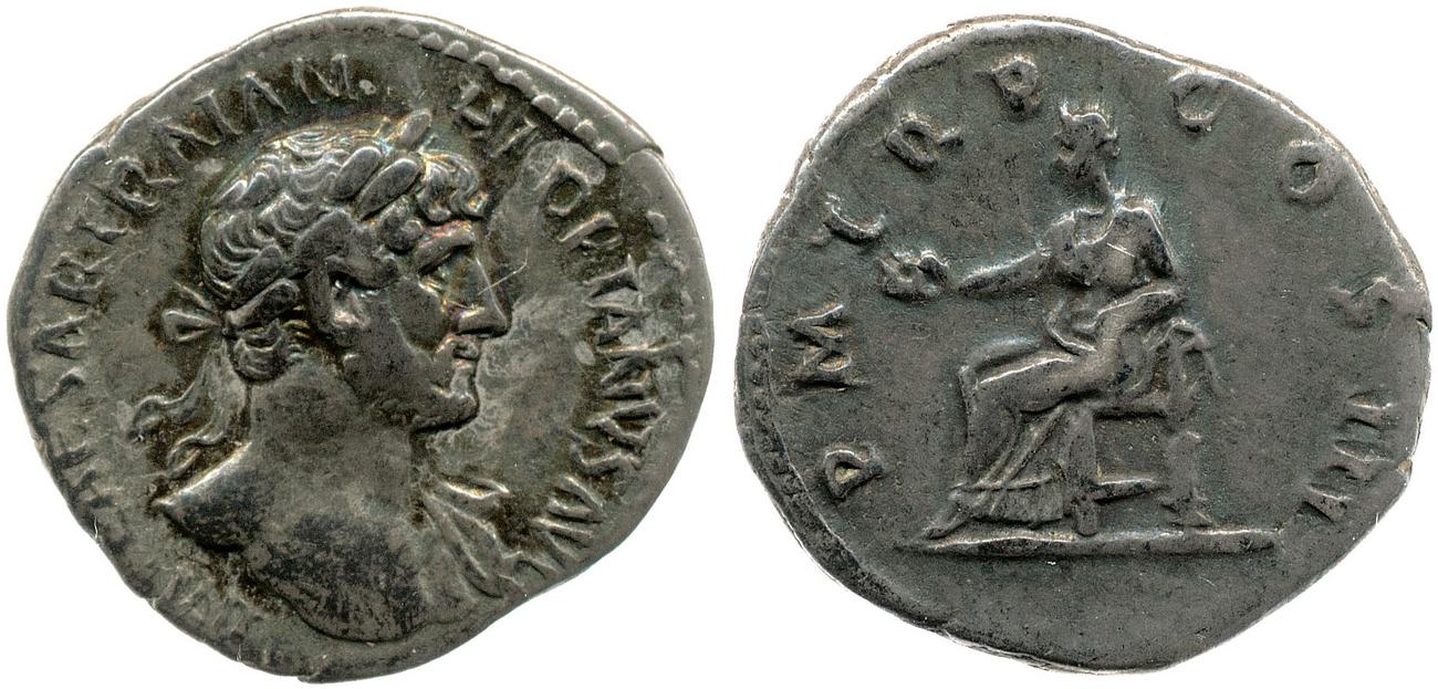 RIC II, Part 3 (second edition) Hadrian 218, аверс, bm
