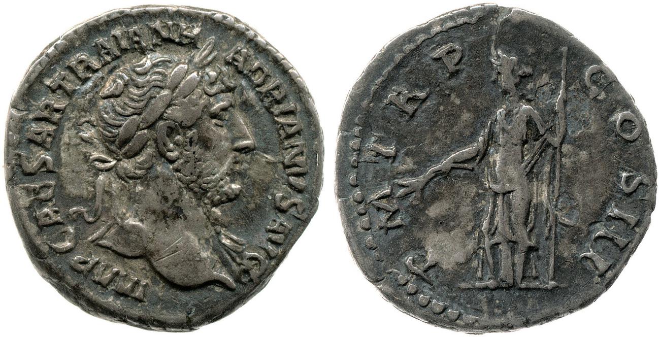 RIC II, Part 3 (second edition) Hadrian 223, аверс, bm