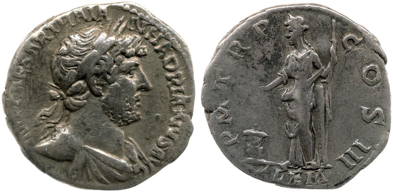 RIC II, Part 3 (second edition) Hadrian 500, аверс, bm