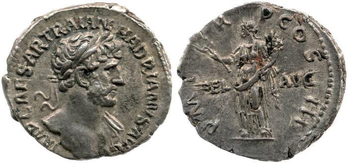 RIC II, Part 3 (second edition) Hadrian 192, реверс, bm