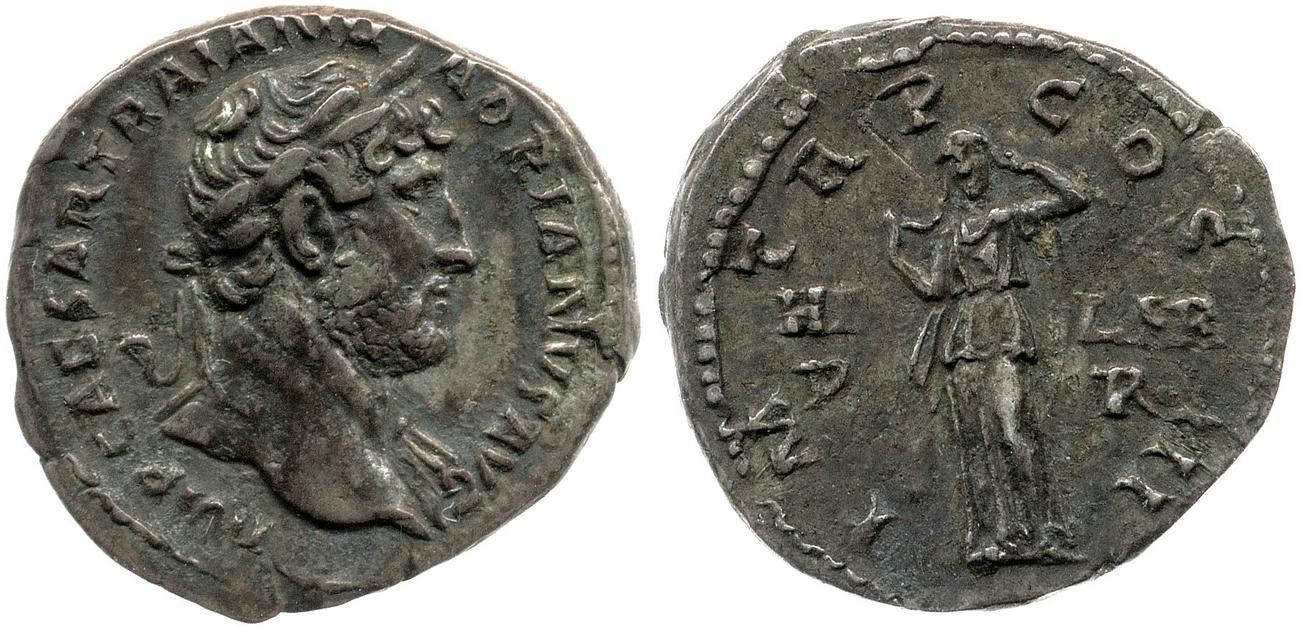 RIC II, Part 3 (second edition) Hadrian 303, аверс, bm