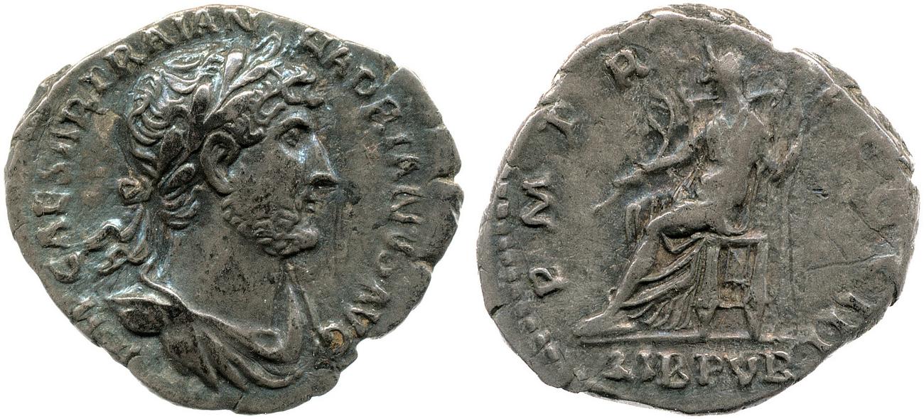аверс RIC II, Part 3 (second edition) Hadrian 367