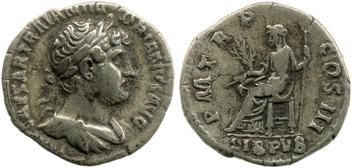 RIC II, Part 3 (second edition) Hadrian 367, реверс, bm