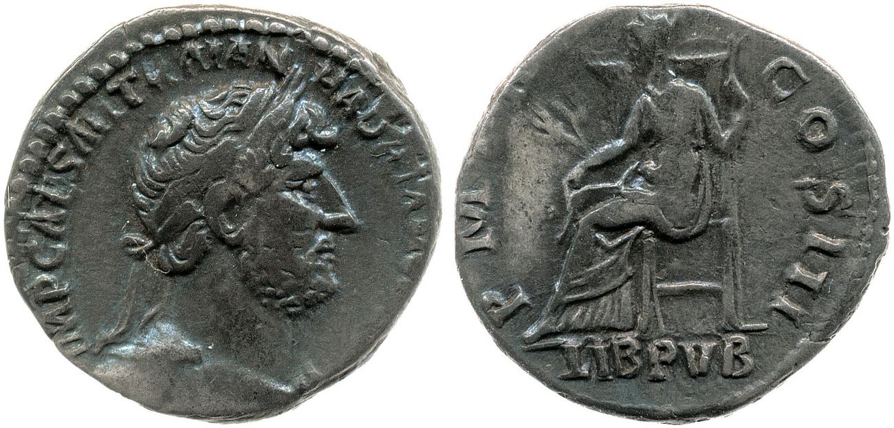 RIC II, Part 3 (second edition) Hadrian 367, аверс, bm