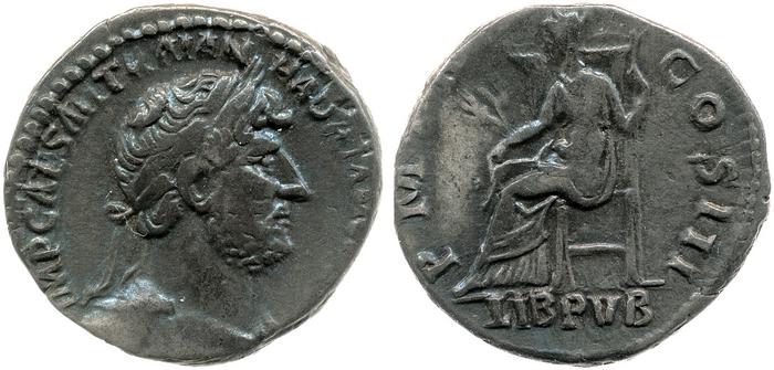 RIC II, Part 3 (second edition) Hadrian 367, реверс, bm