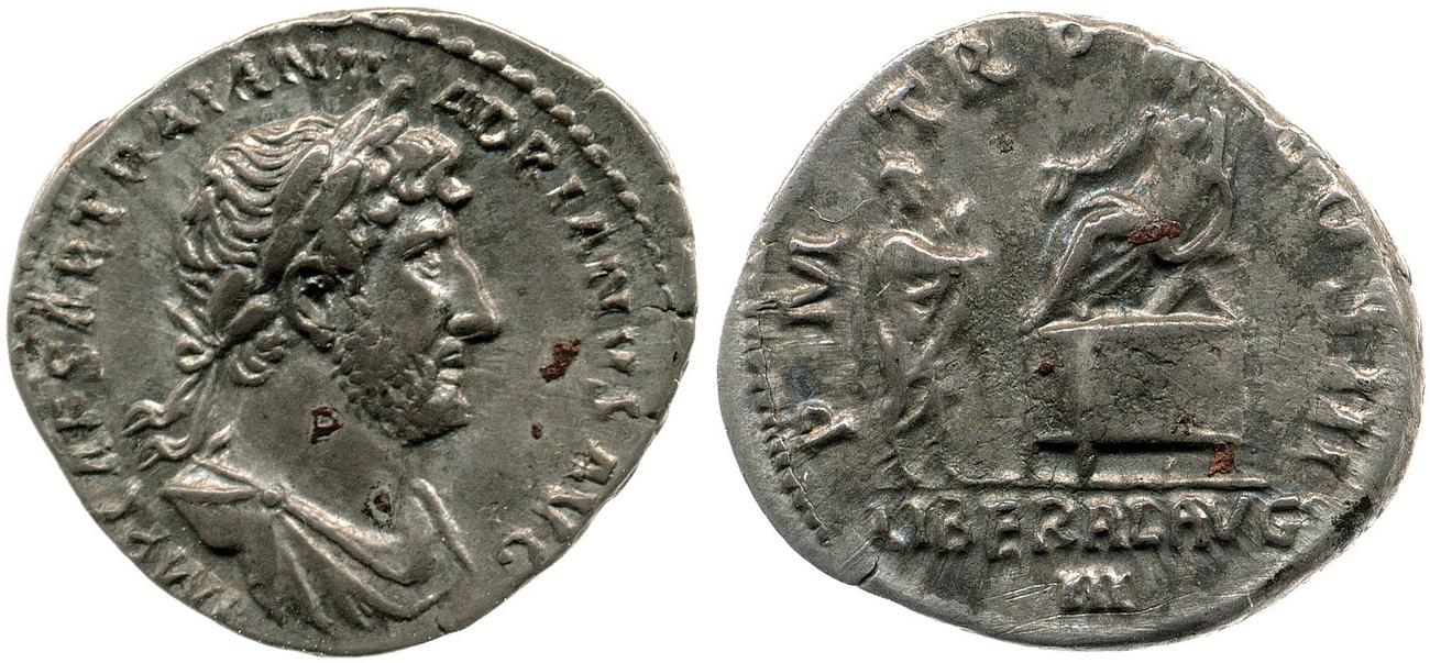 аверс RIC II, Part 3 (second edition) Hadrian 310