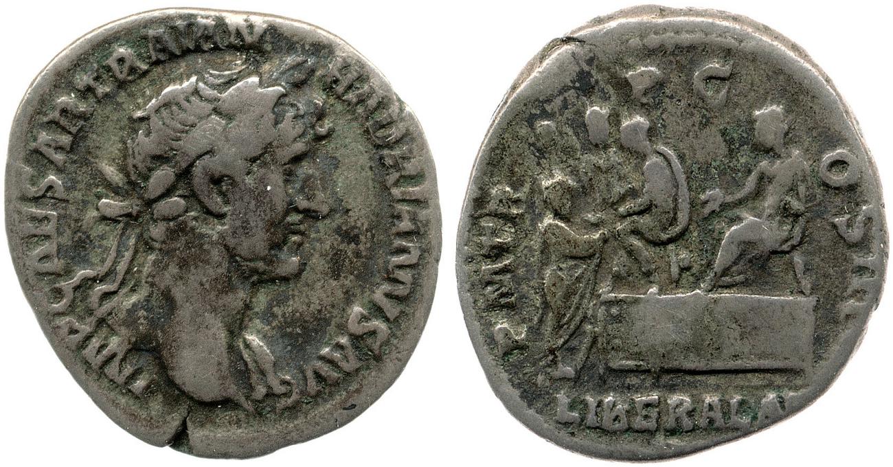 аверс RIC II, Part 3 (second edition) Hadrian 316