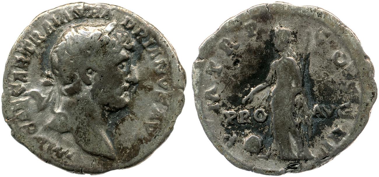 аверс RIC II, Part 3 (second edition) Hadrian 556