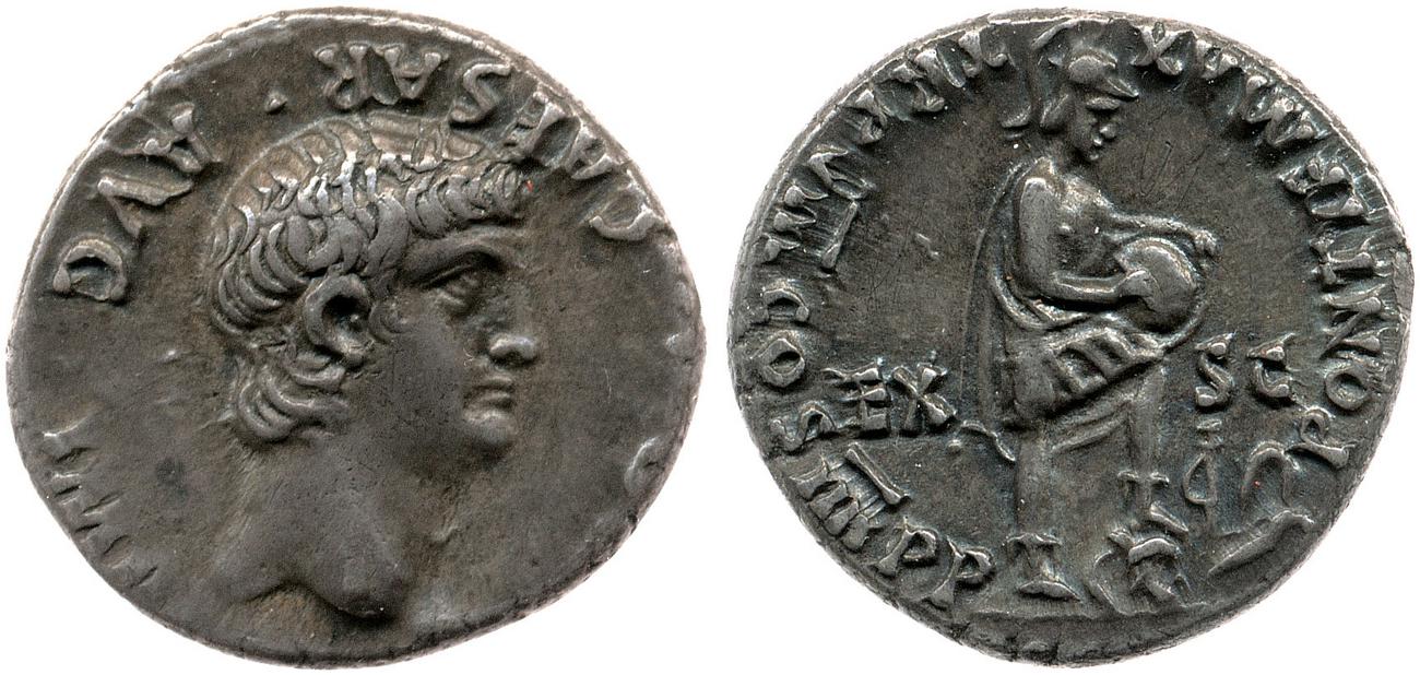 RIC I (second edition) Nero 34, аверс, bm