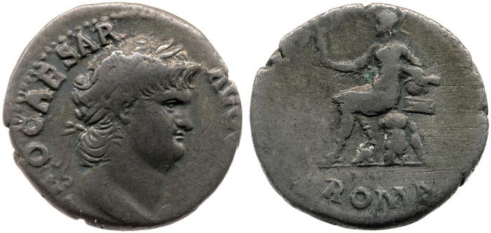 RIC I (second edition) Nero 55, реверс, bm