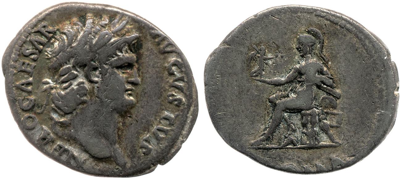 RIC I (second edition) Nero 55, аверс, bm