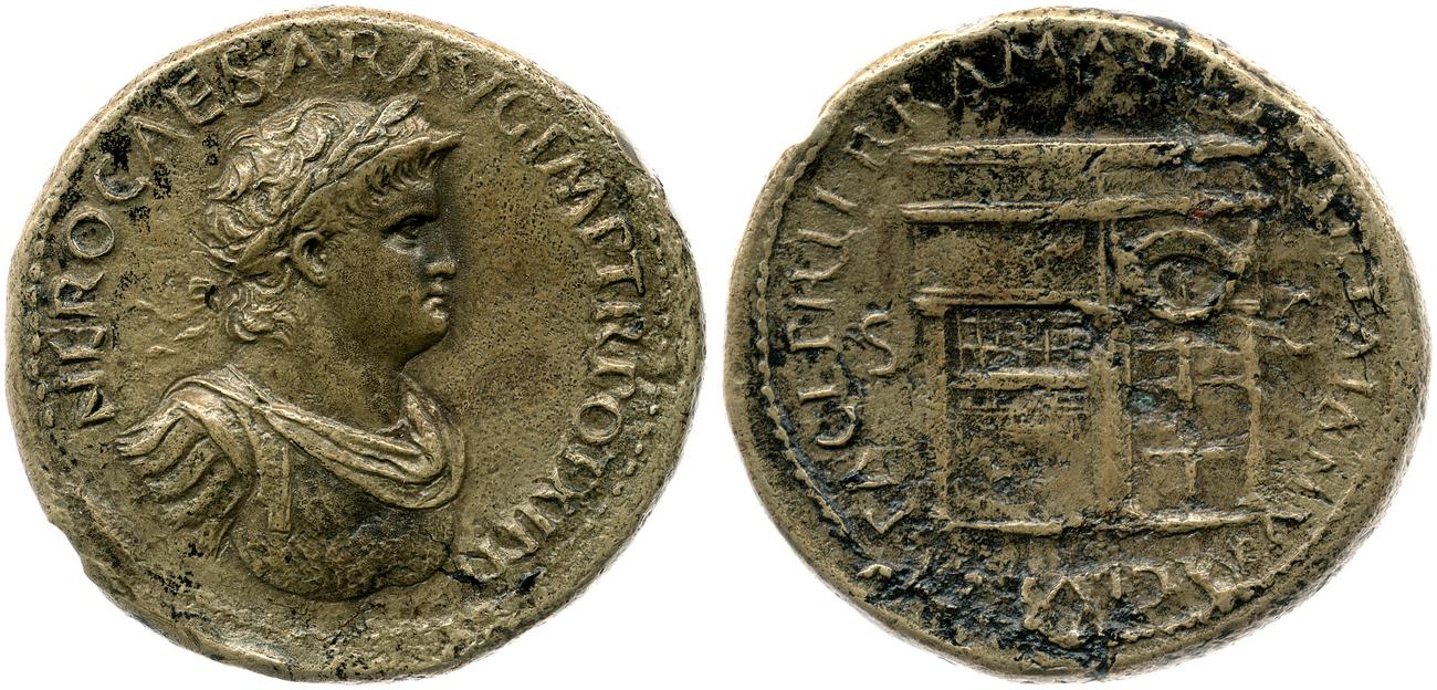 RIC I (second edition) Nero 263, аверс, bm