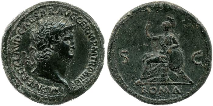 RIC I (second edition) Nero 356, реверс, bm