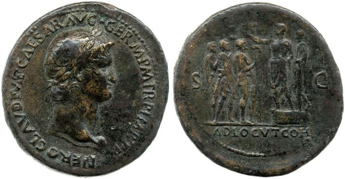 RIC I (second edition) Nero 135, реверс, bm