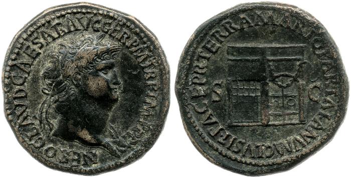 RIC I (second edition) Nero 264, реверс, bm