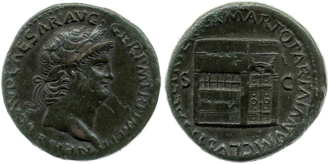 RIC I (second edition) Nero 264, аверс, bm