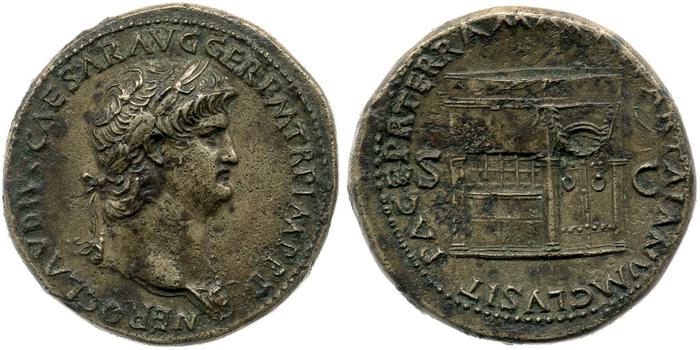 RIC I (second edition) Nero 266, реверс, bm