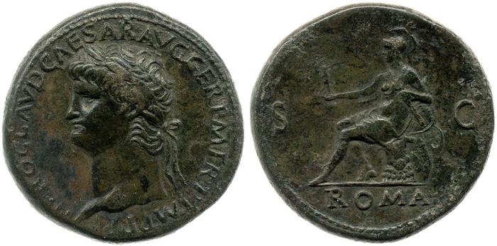 RIC I (second edition) Nero 274, реверс, bm