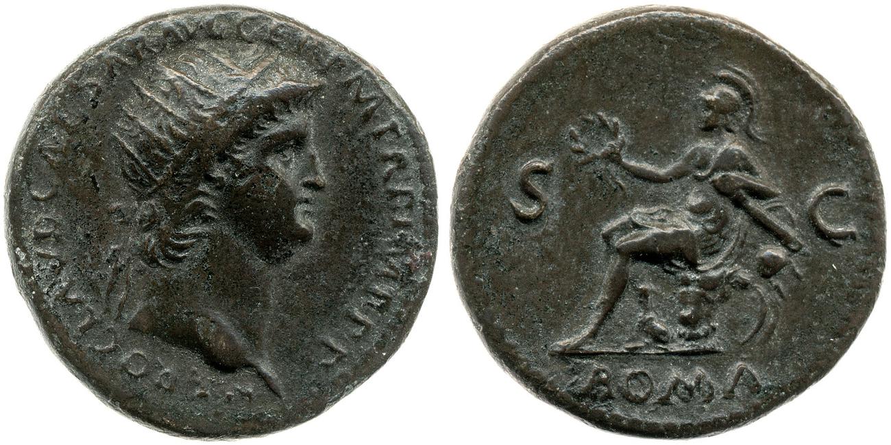RIC I (second edition) Nero 296, аверс, bm