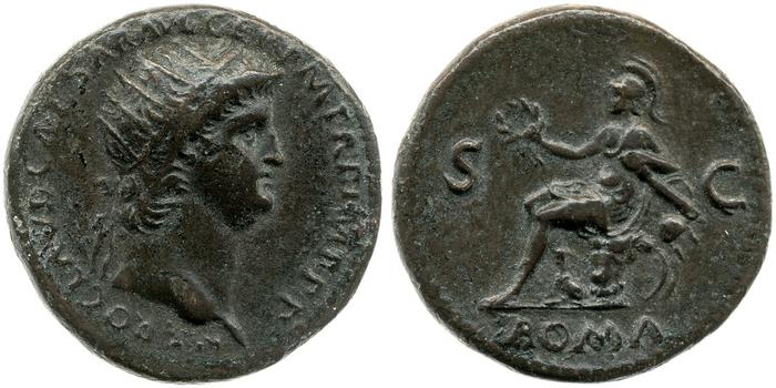 RIC I (second edition) Nero 296, реверс, bm