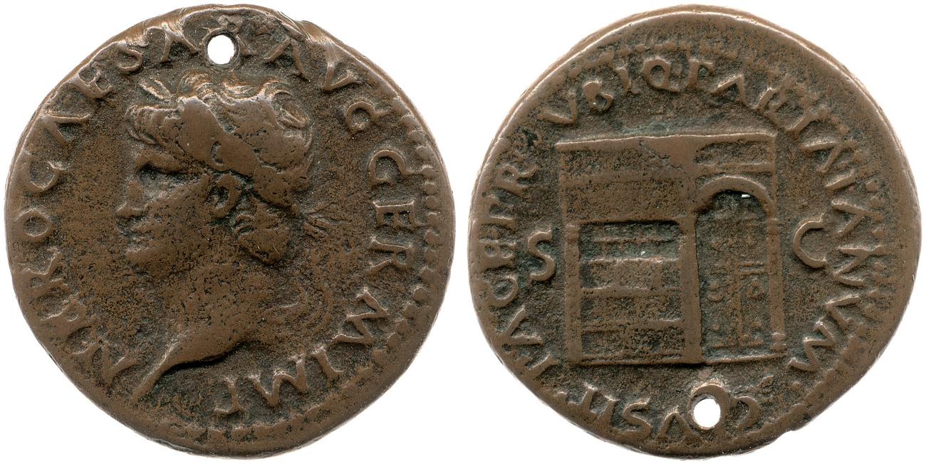RIC I (second edition) Nero 307, аверс, bm
