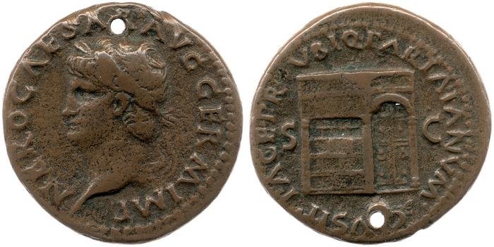 RIC I (second edition) Nero 307, реверс, bm