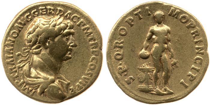 RIC II Trajan 278, реверс, bm