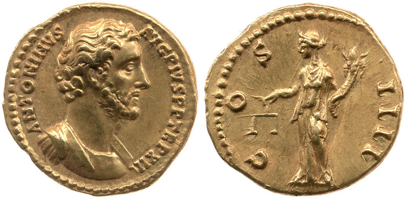 RIC III Antoninus Pius 177c, аверс, bm