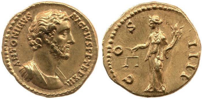 RIC III Antoninus Pius 177c, реверс, bm