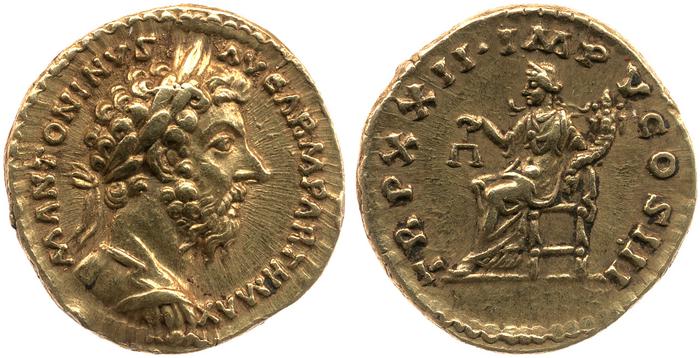 реверс RIC III Marcus Aurelius 190