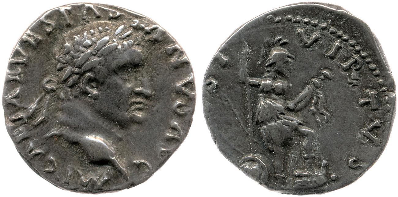 RIC II, Part 1 (second edition) Vespasian 1542, аверс, bm