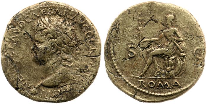 RIC I (second edition) Nero 443, реверс, bm