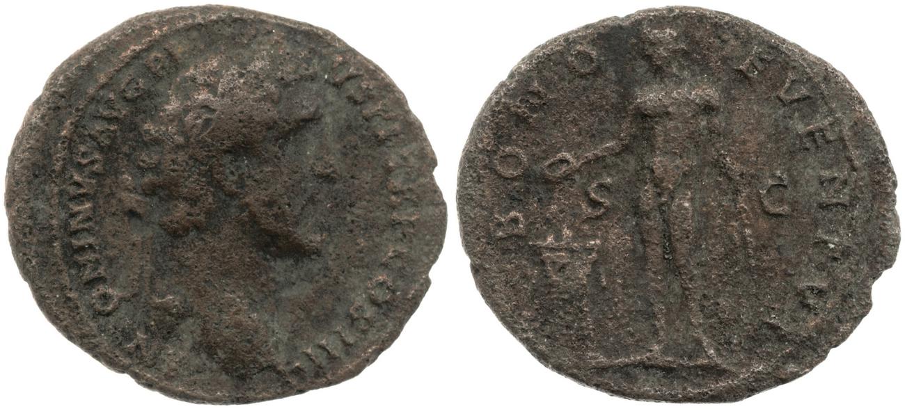 RIC III Antoninus Pius 676, аверс, bm