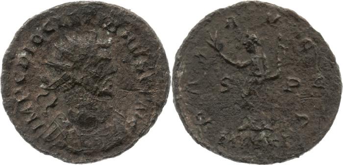 RIC V Carausius issuing for Diocletian/Maximian 6, реверс, bm