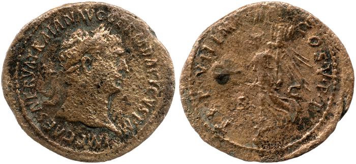 RIC II Trajan 456, реверс, bm