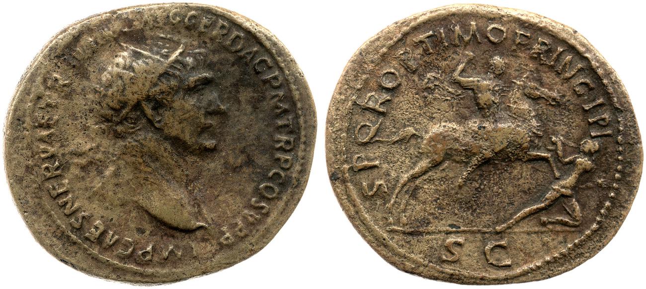 RIC II Trajan 538, аверс, bm