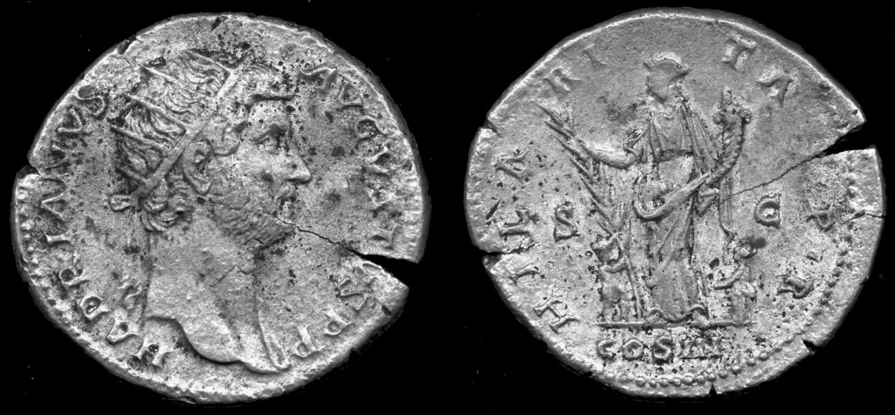 RIC II, Part 3 (second edition) Hadrian 990, аверс, bm