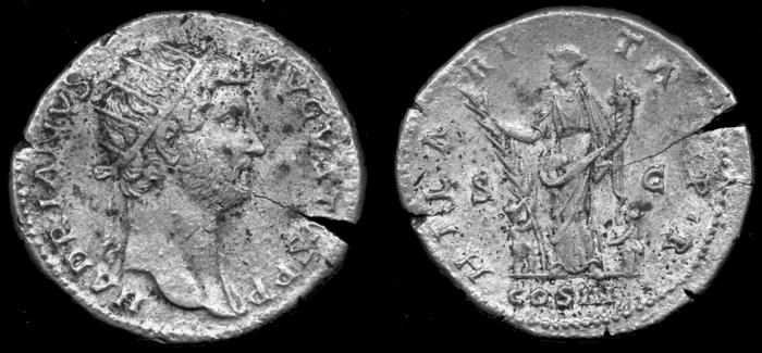 RIC II, Part 3 (second edition) Hadrian 990, реверс, bm