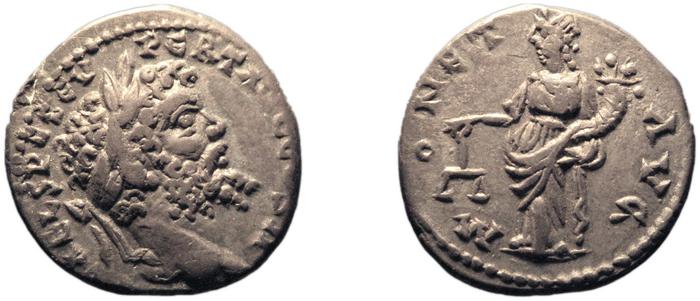 RIC IV Septimius Severus 411A, реверс, bm